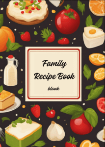 Family Recipe Book Blank